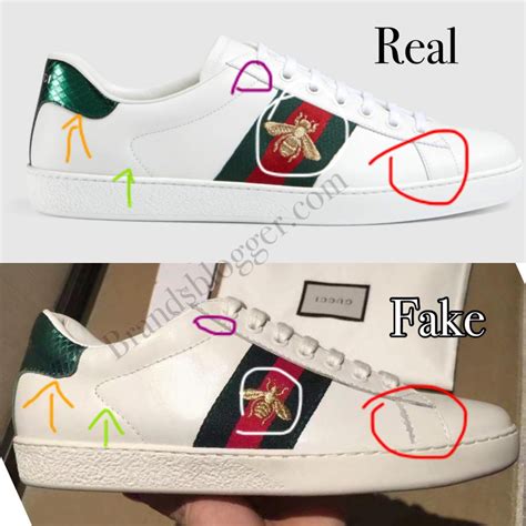 tenis gucci fake vs original|are gucci shoes real.